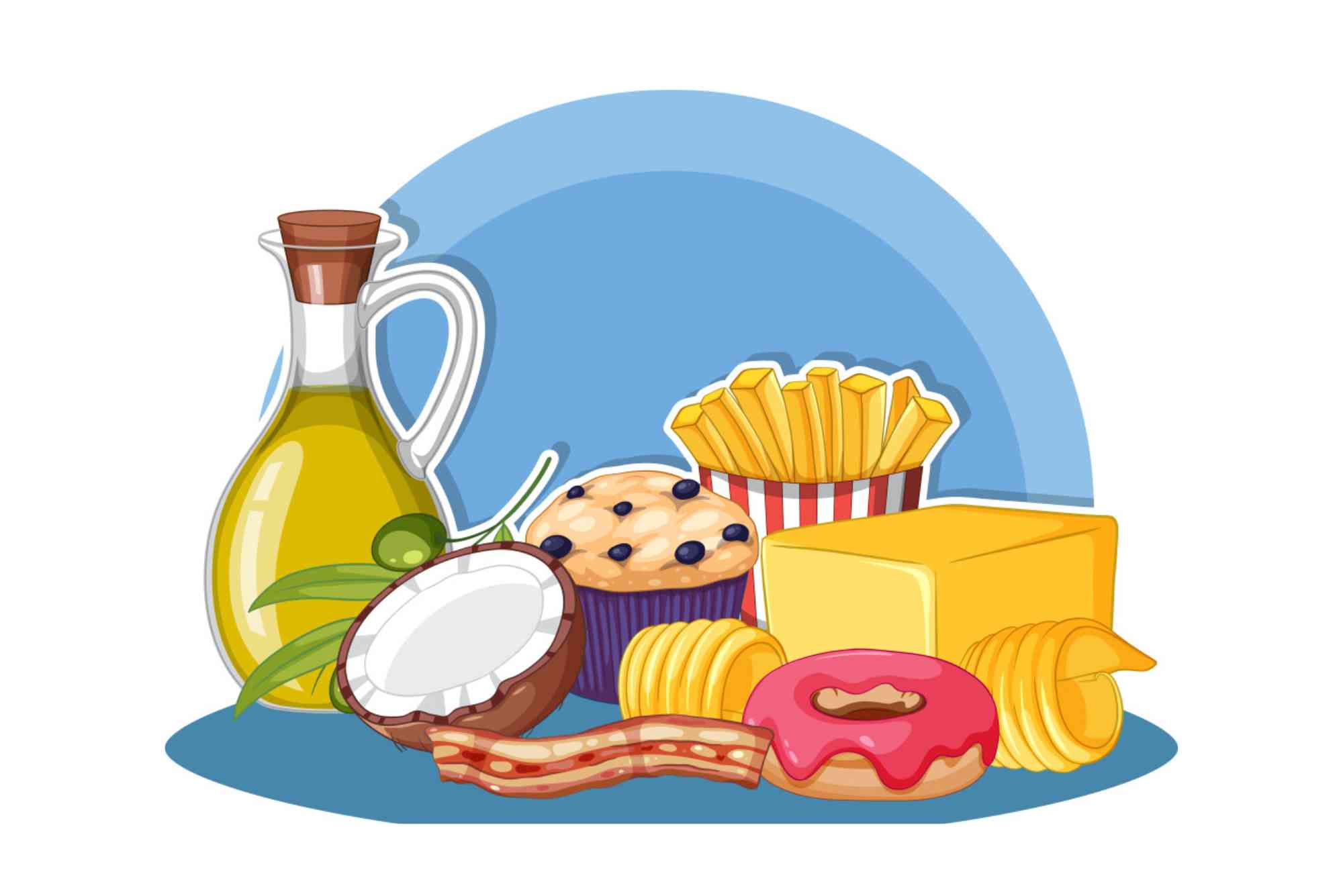 Fat Rich Food Drawing