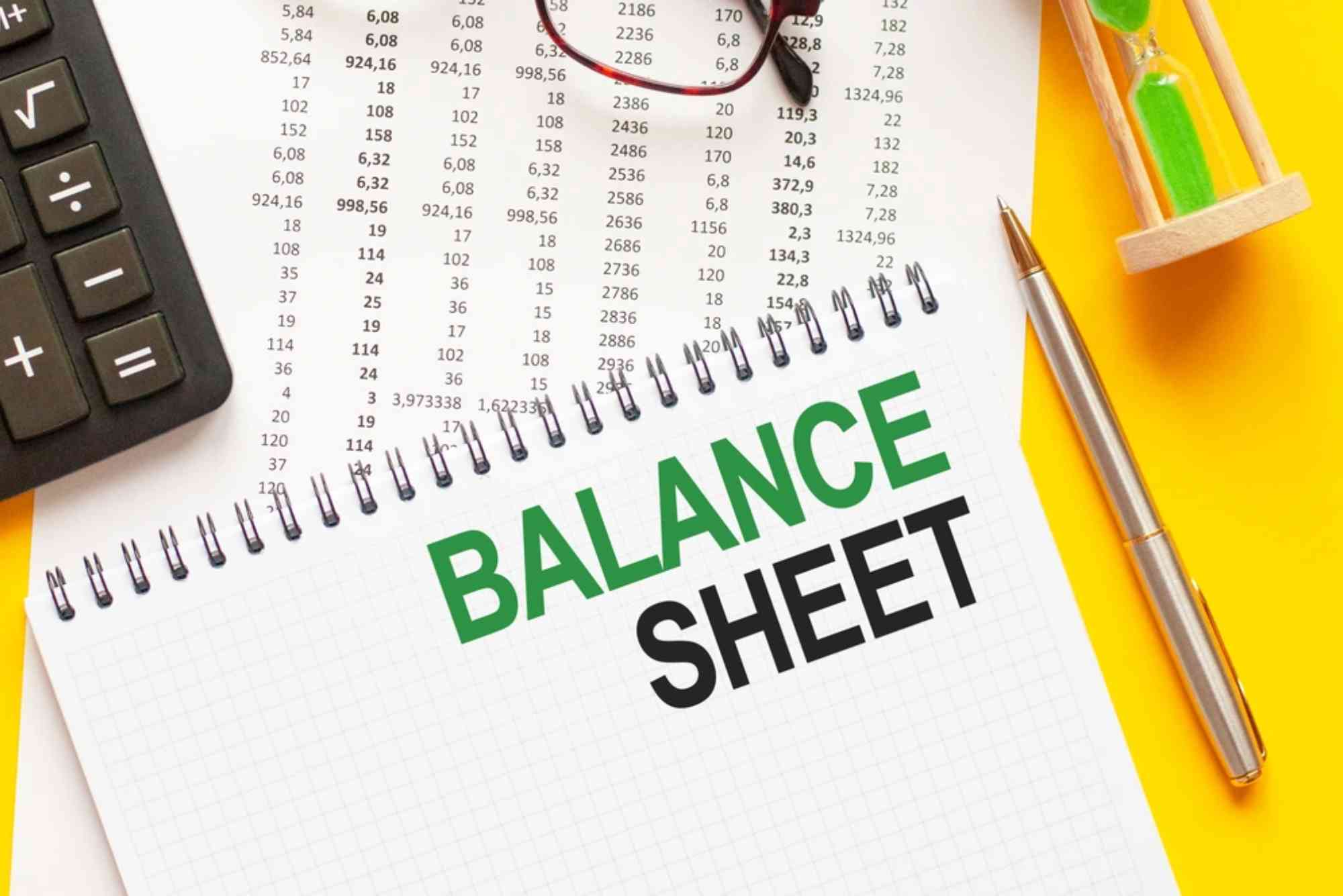 Investment Account Balance Sheet