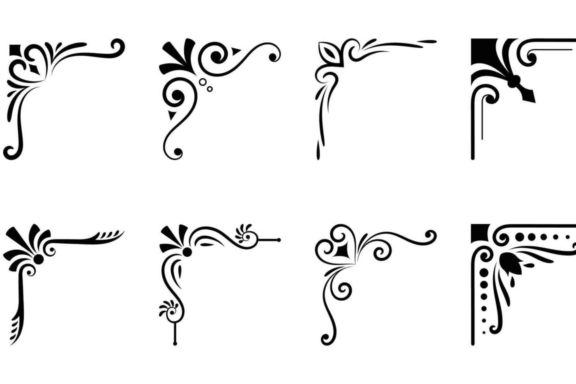 Beautiful Corner Border Designs